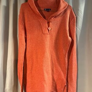 GAP Women's Orange Cowl Neck Sweater